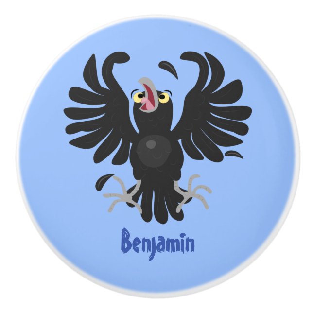 Lustigt galna tecknader av kråkans korv knopp (Framsidan)