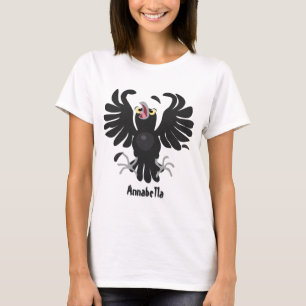 Lustigt galna tecknader av kråkans korv t shirt