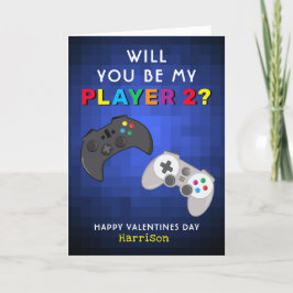 Lustigt Gamer Personlig Valentines day Helgkort