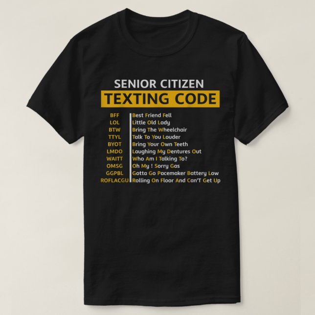 Lustigt gammalt folkhemligt högre medborgarskapets t shirt (Design framsida)