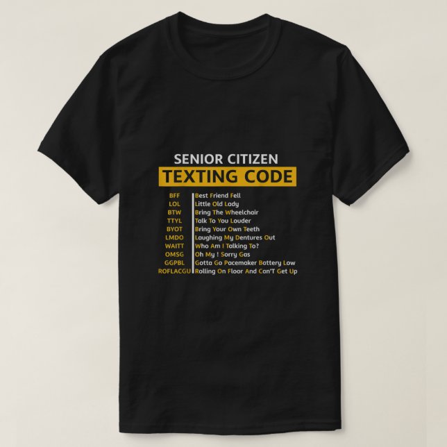 Lustigt gammalt folkhemligt högre medborgarskapets t shirt (Design framsida)