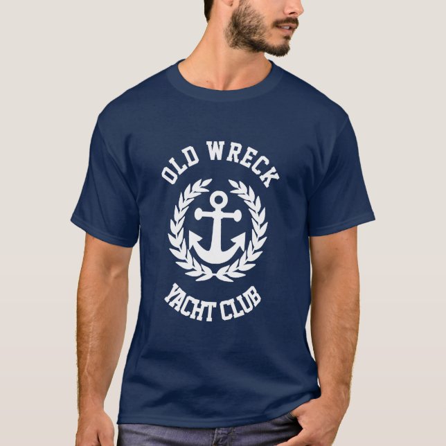 Lustigt gammalt vrak-klubb T-Shirt (Framsida)