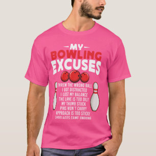 Lustigt gångbara utslag för Coola Bowlareare idrot T Shirt