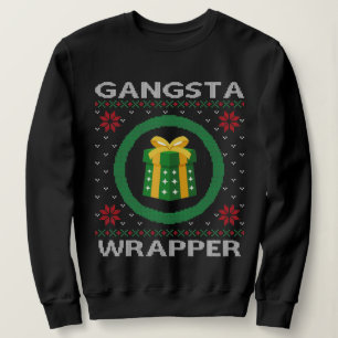 Lustigt Gangsta Wrapper God jul T Shirt