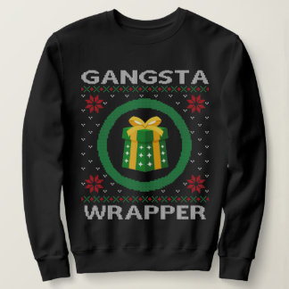 Lustigt Gangsta Wrapper God jul T Shirt