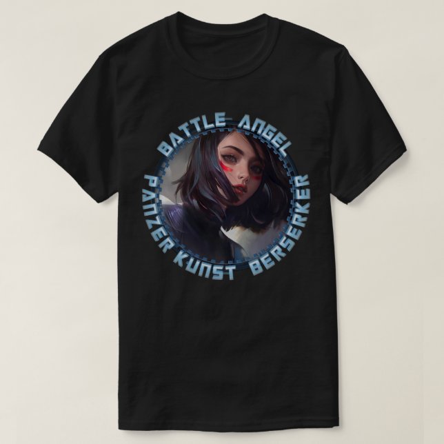 Lustigt gåva till Alita Battle Angel ger Music Flä T Shirt (Design framsida)