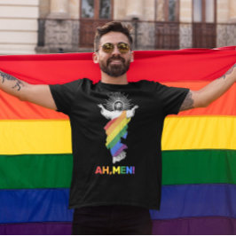 Lustigt Gay pride AH, MANAR! T-Shirt