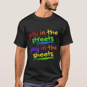 Lustigt Gay pride ger gay i gatan i Th T Shirt