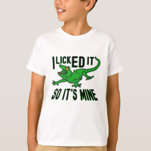 Lustigt Gecko Reptildesign T Shirt