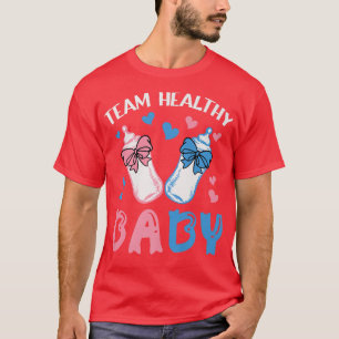 Lustigt gender avslöjar Team Healthy Baby party su T Shirt