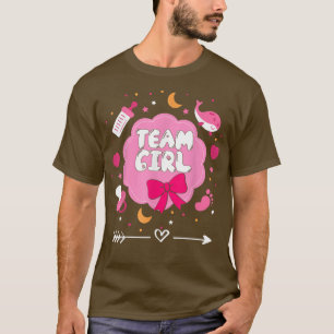 Lustigt Gender Reveal Team Girl Älskare Gift Tee