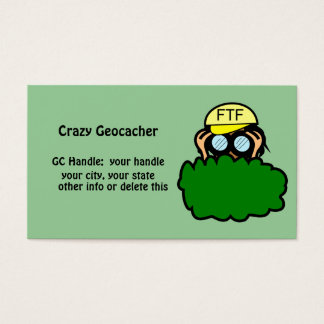 Lustigt Geocacher Geocaching Handle Namnteckning k Visitkort
