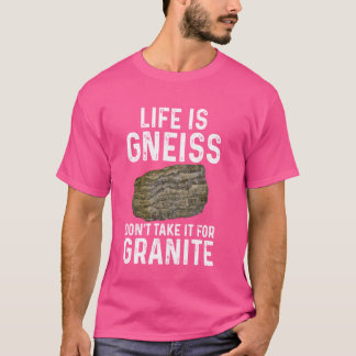 Lustigt geologi ta det inte för Granite Sten Colle T Shirt