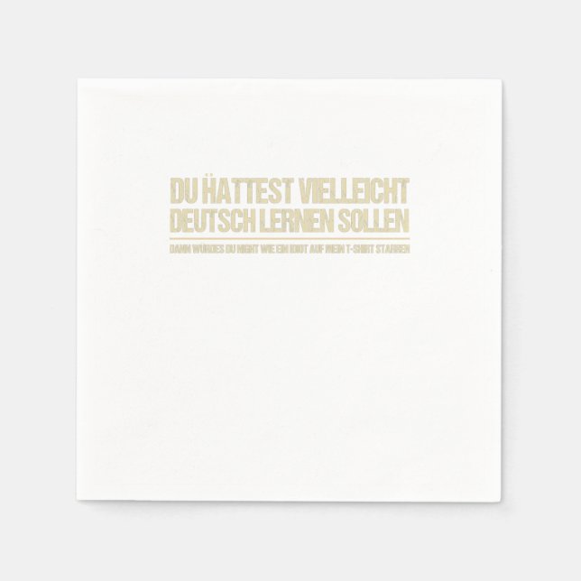 Lustigt german säger pappersservett (Framsidan)