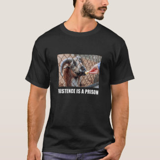 lustigt getdjur, mörkens skämt surrealistiskt t shirt