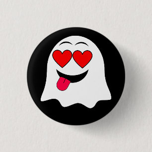 Lustigt Ghost emoji! Knapp