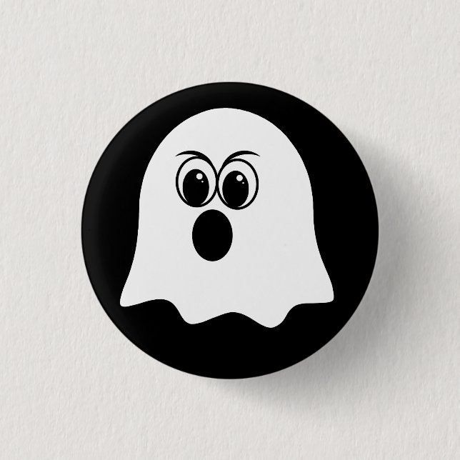 Lustigt Ghost emoji! Knapp (Framsida)