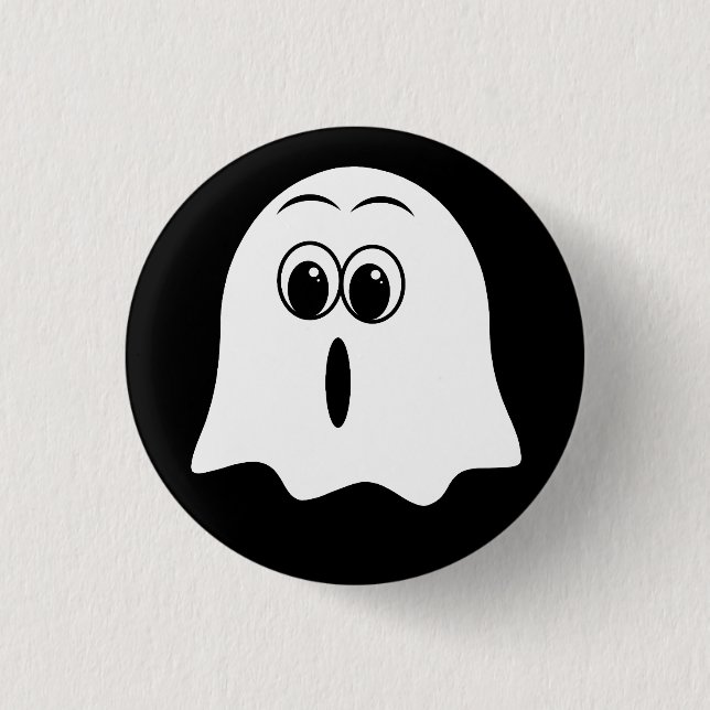 Lustigt Ghost emoji! Knapp (Framsida)