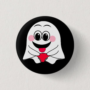 Lustigt Ghost emoji! Knapp
