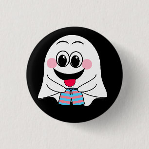 Lustigt Ghost emoji! Knapp