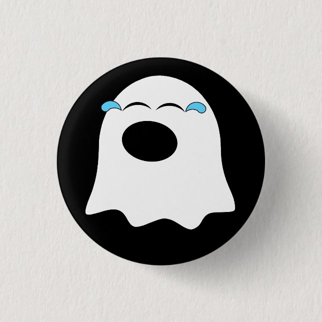 Lustigt Ghost emoji! Knapp (Framsida)