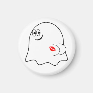 Lustigt Ghost emoji! Magnet