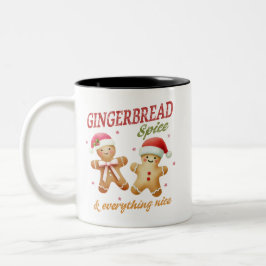Lustigt Gingerbröd Jul Två-Tonad Mugg