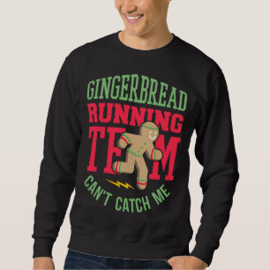 Lustigt Gingerbröd under julhelgen Lång Ärmad Tröja