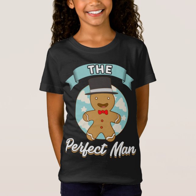 Lustigt Gingertea Cookie Perfekt Man Single Ch T Shirt (Framsida)