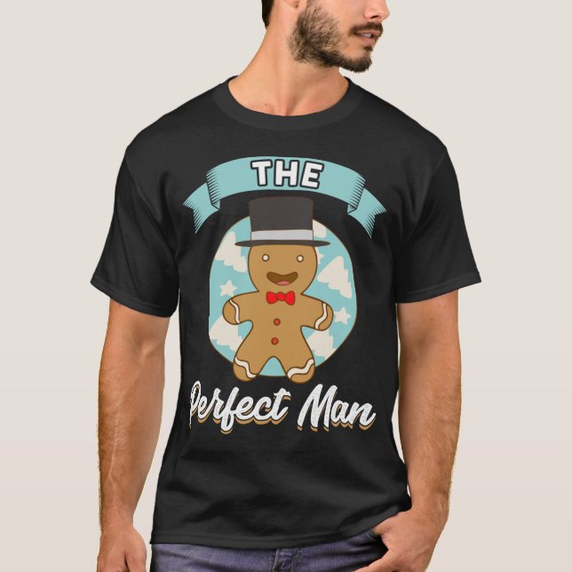 Lustigt Gingertea Cookie Perfekt Man Single Ch T Shirt (Framsida)