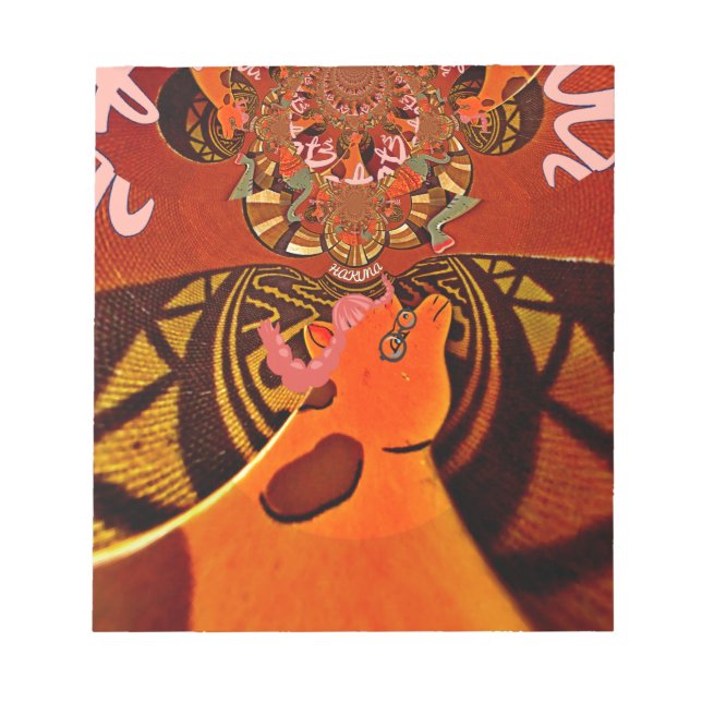 Lustigt Giraffe: En afrikansk karm i Kaleidoscopic Anteckningsblock (Framsida)