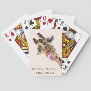 Lustigt Giraffe-kort - Anpassningsbar Casinokort