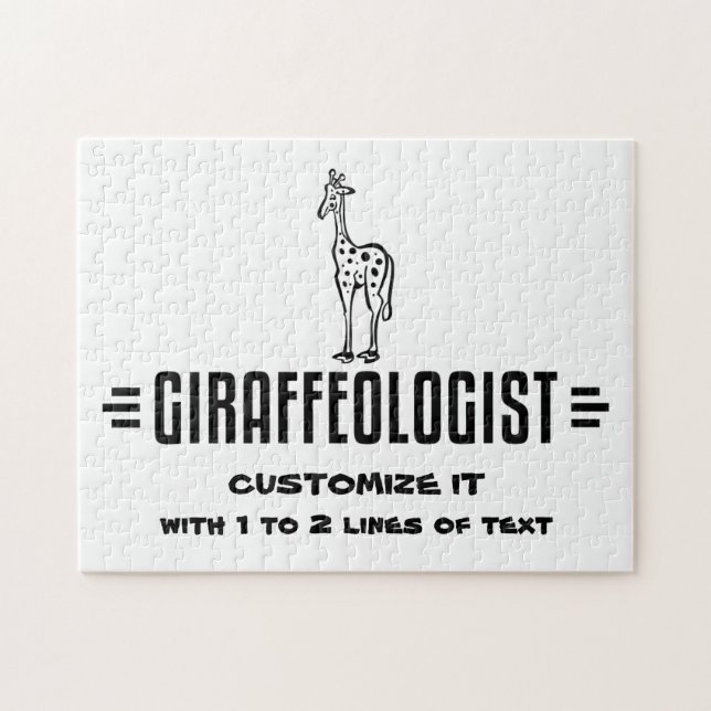 Lustigt Giraffe Pussel (Horisontell)