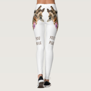 Lustigt Giraffe Tunga uppspelande väska - lägg t Leggings