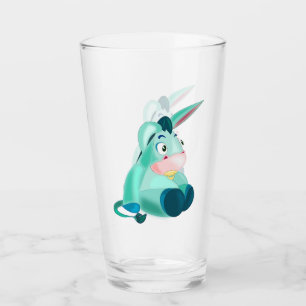 Lustigt glas med Baby Donkey - målarfärg