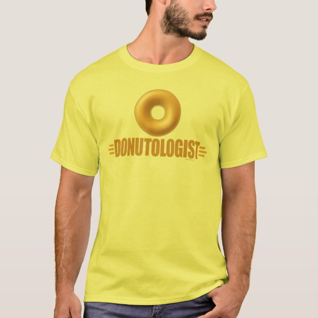 Lustigt Glaut Donut Älskare T-shirt (Framsida)