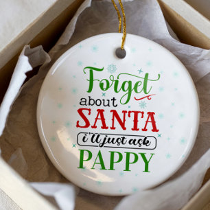Lustigt Glöm jultomten PAPPY-julprydnaden Julgransprydnad Keramik