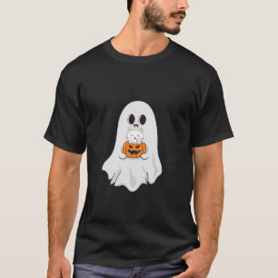 Lustigt glömma Candy Ge Me en Cat Cute Ghost Spook T Shirt