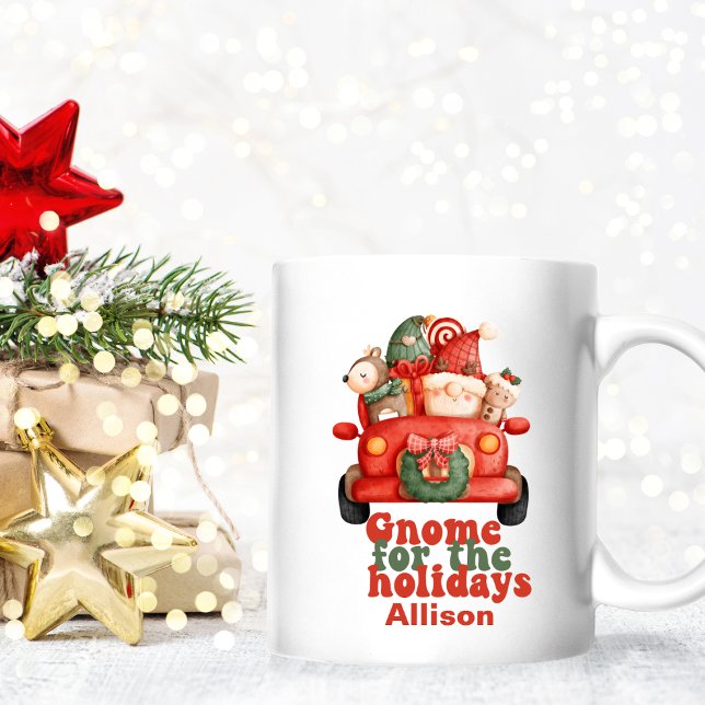 Lustigt Gnome för Helgdagarna Jul Kaffemugg (Skapare uppladdad)