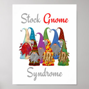 Lustigt Gnome Poster Lagrar Gnome Syndrome Matte