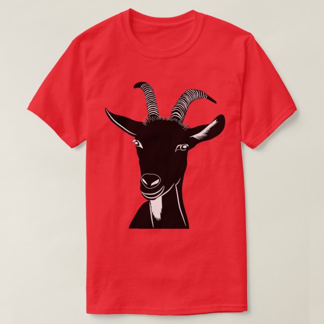 Lustigt GOAT     (2)  T Shirt (Design framsida)