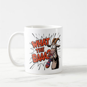 Lustigt Goat Meme - "Vad är BAAA?" Superskoj Anima Kaffemugg