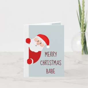 Lustigt God jul Babe Nicelista Kort