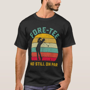 Lustigt Golf 40:e födelsedagstidningen Retro-garan T Shirt