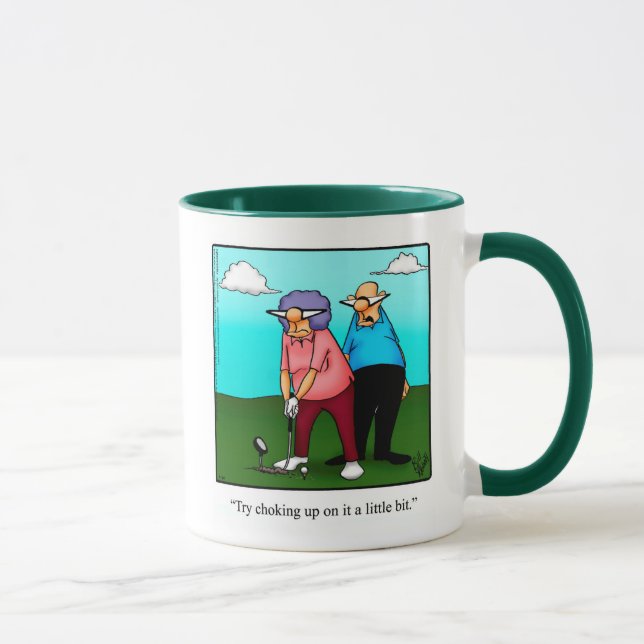 Lustigt Golf Humor Mugg för henne (Höger)