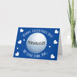 Lustigt Golf Min Kärlek före dina Valentineser Helgkort