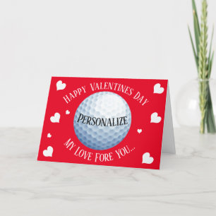 Lustigt Golf My Kärlek FRU Valentineser Helgkort