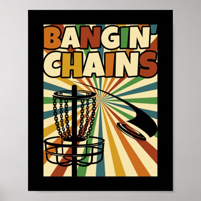 Lustigt golf Player säger att jag Bangin Chains Poster (Framsidan)