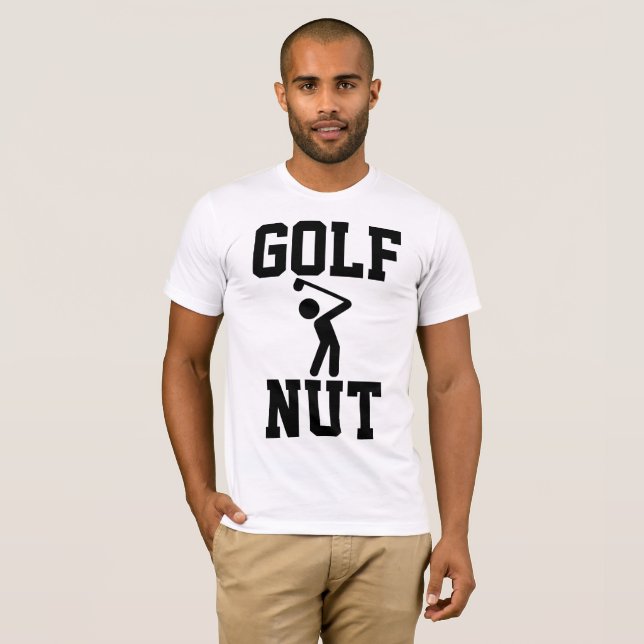 Lustigt GOLF T-shirts. GOLF NÖT Tröja (Hel framsida)