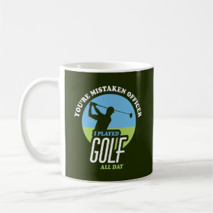 Lustigt golf-tal för golfer kaffemugg